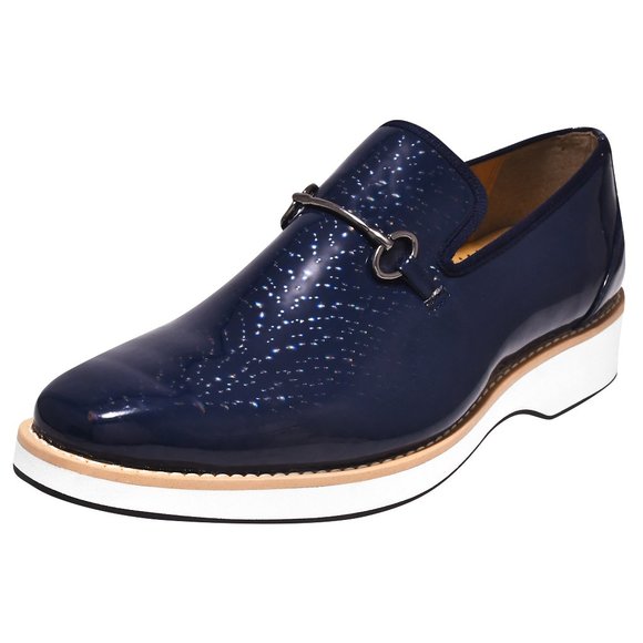 LIBERTYZENO Men's Gold Buckle Loafers Fashion Pull-on Penny Party Weddin…